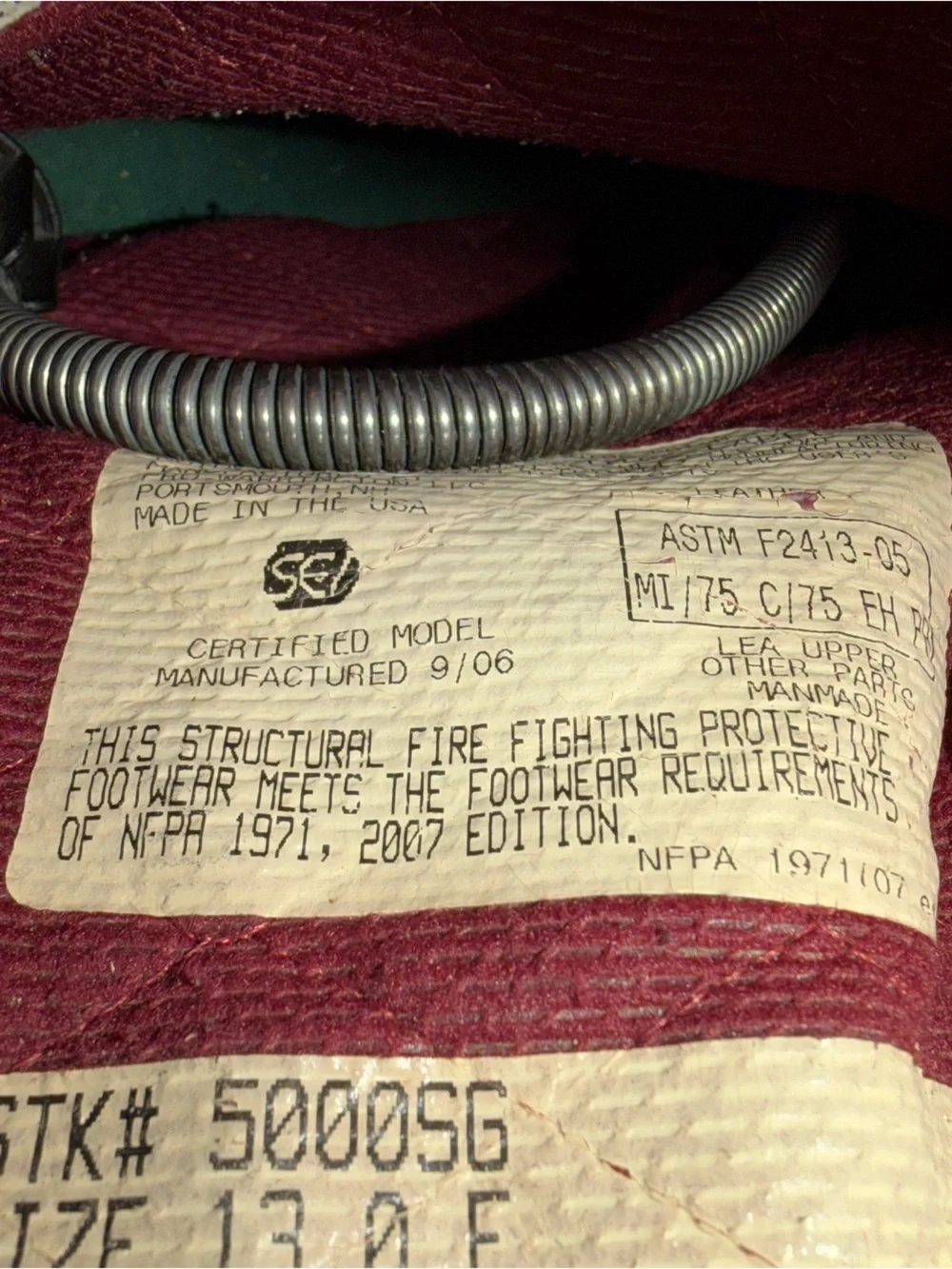 Pro Warrington BY HONEYWELL FireFighter BUNKER Boots 14